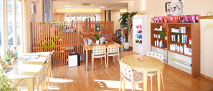 岡山の西大寺にある美容室加羅の内装2 岡山の美容室、加羅の内装2